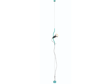 FLOS - PARENTESI 50 TURQUOISE - Powder coated steel pendant lamp by In Stock - view 3